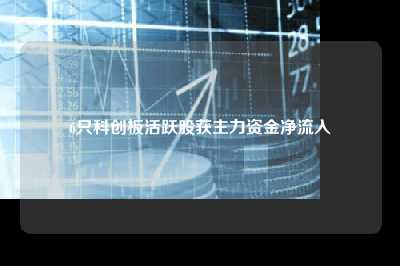 6只科创板活跃股获主力资金净流入